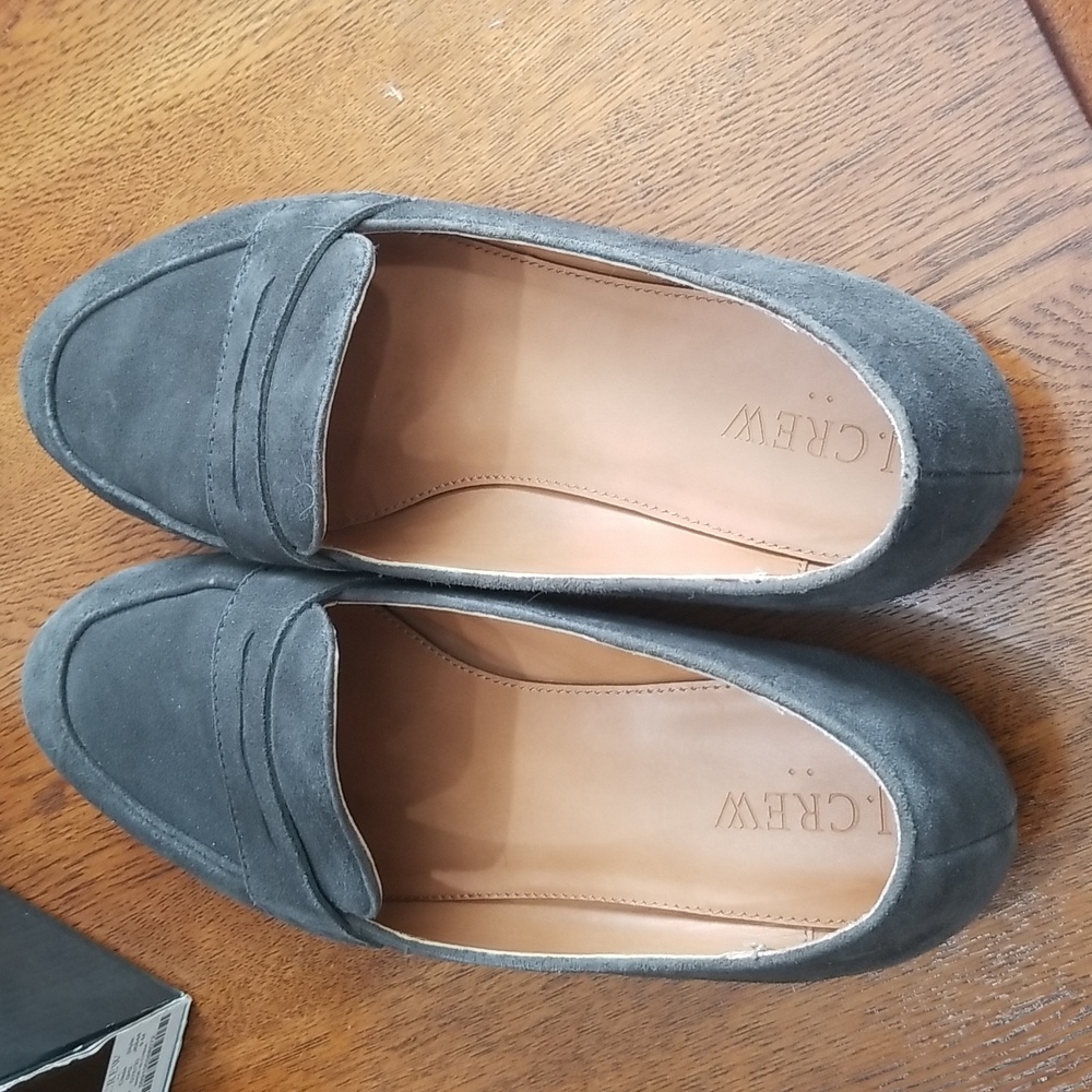 J.crew gray suede penny loafers - Picture 7 of 11